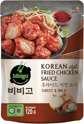 BIBIGO Korean Style Fried Chicken Sauce, sweet und mild - 1 x 120 g von BIBIGO