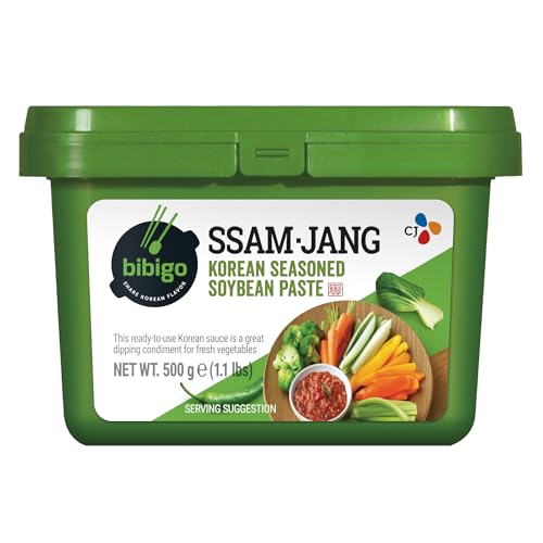 Bibigo Ssam-Jang Sojabohnen Paste – Koreanische Paste aus Soja – Ideal als Dip oder Würze für Fleisch, für Gemüse oder Reis – 3 x 500 g von BIBIGO