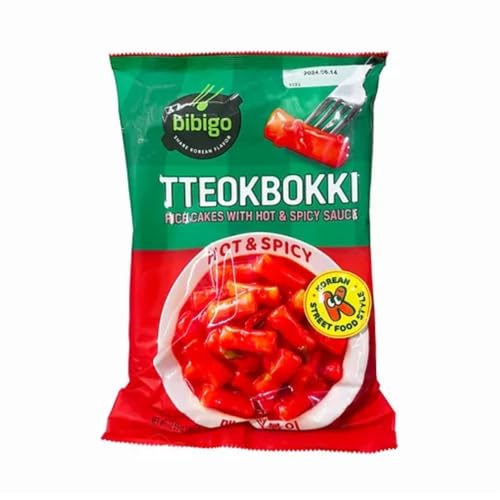 BIBIGO Tteokbokki - Reiskuchen mit Hot und Spicy Sauce - 1 x 360 g von BIBIGO