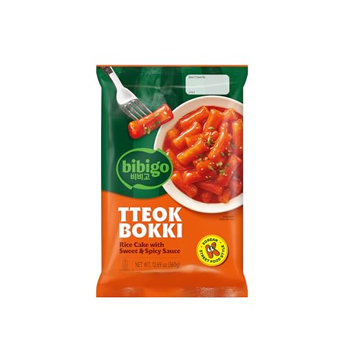 BIBIGO Tteokbokki - Reiskuchen mit Sweet und Spicy Sauce - 1 x 360 g von BIBIGO