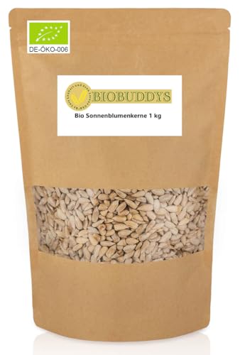 Bio Sonnenblumenkerne geschält 2x 1 kg - ideal zum Backen, Snacken oder für das morgendliche Müsli von BIOBUDDYS