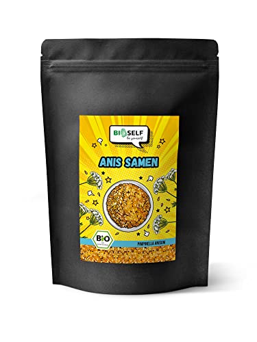 Bioself BIO Anissamen ganz zum Sonderpreis - Kurze Haltbarkeit, für Tee oder Gewürz (500 g) von BIOSELF be yourself