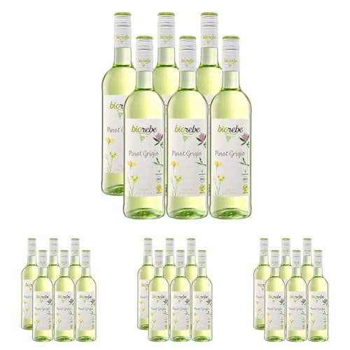 BioRebe Pinot Grigio Trocken (6 x 0,75l) (Packung mit 4) von BIOrebe