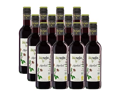 Biorebe Merlot trocken 2020/2021 (12 x 0.25 l) von BIOrebe