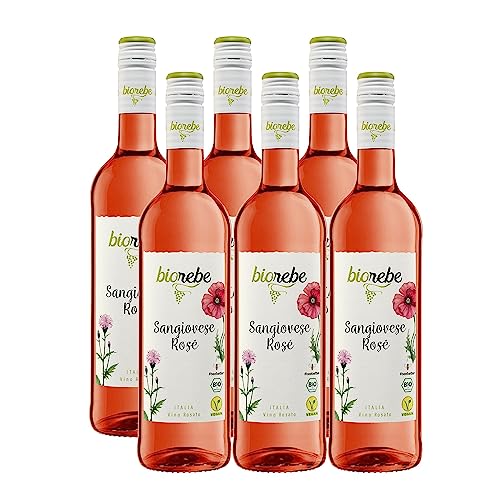 Biorebe Sangiovese Rosé Halbtrocken (6 x 0,75l) von BIOrebe