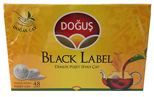 Dogus Black Label Schwarztee 48 Pads x3,2g Beutel - 2er Pack von Sattie