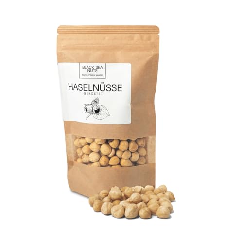 Black Sea Nuts – Geröstete Haselnüsse 200 g | Aromatische Nüsse vom Schwarzen Meer in Premium Qualität | Ganze Haselnusskerne ohne Schale | Für gesunde Snacks & zum Backen | Traditionell & Nachhaltig von BLACK SEA NUTS