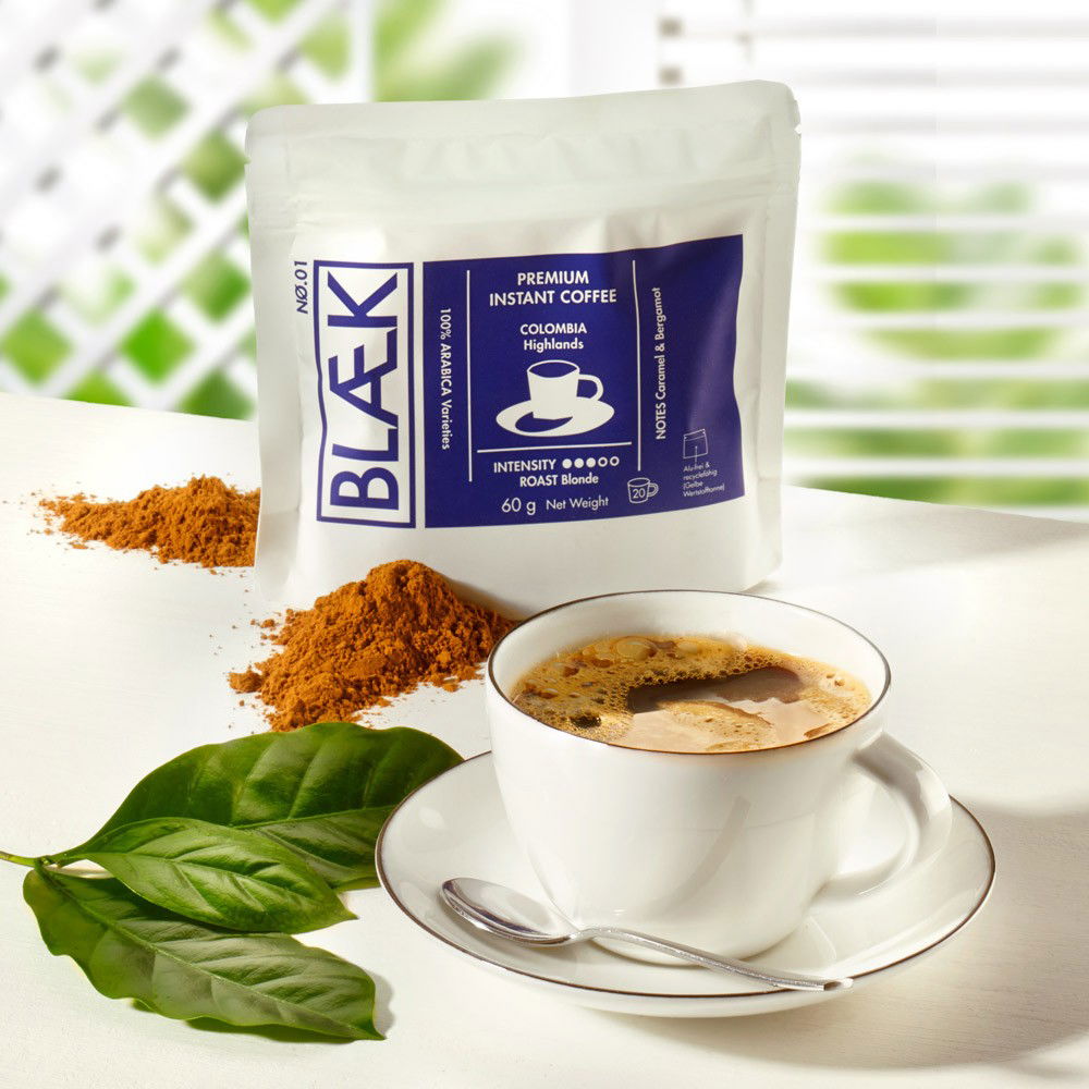 Blaek Instant-Kaffee No. 1 Blonde Roast Bio von BLAEK