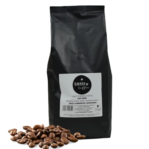 BLANK ROAST | Barista Kaffee Coffee Cafe Creme 1x - 10x 1000g | Ganze Bohnen | ARABICA | Nussiger Geschmack | Gastrokaffee/Bürokaffee Größe 1x 1000g, Geschmack als ganze Bohne von BLANK ROAST