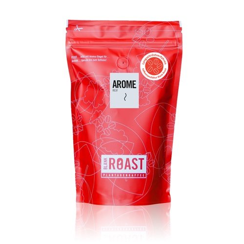 BLANK ROAST | Manufakturkaffee | Arome | Cafe Creme | Arabica | Kaffee | Fruchtige, blumige Note - Duft: gerösteten Brot & Schokolade Größe 1000g, Geschmack gemahlen für Stempelkanne von BLANK ROAST