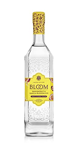 Bloom I Passionfruit & Vanilla Blossom Gin I Fruchtig frischer London Dry Gin I Hergestellt in Englands ältester Destillerie I 40% Vol. I 700 ml von BLOOM