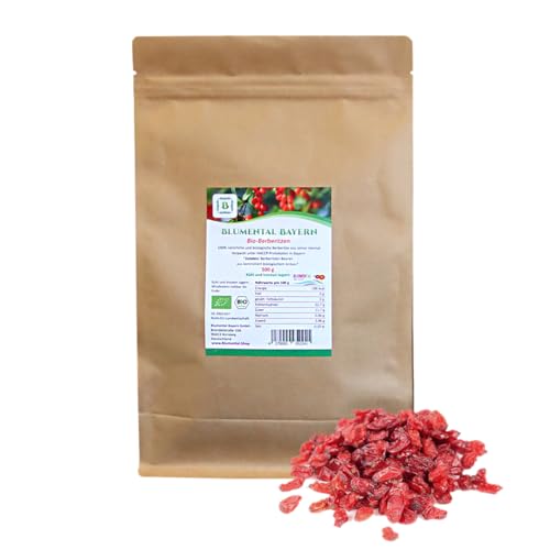 BLUMENTAL Bio-Berberitze, 100% natürlich getrocknete Berberitze-Beeren, Berberitzen ohne Zusatz von BLUMENTAL BAYERN