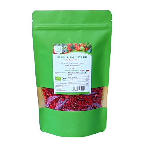 BLUMENTAL Bio Berberitze, 100% natürlich getrocknete Berberitze-Beeren, ohne Zusatz (250 gr) von BLUMENTAL BAYERN