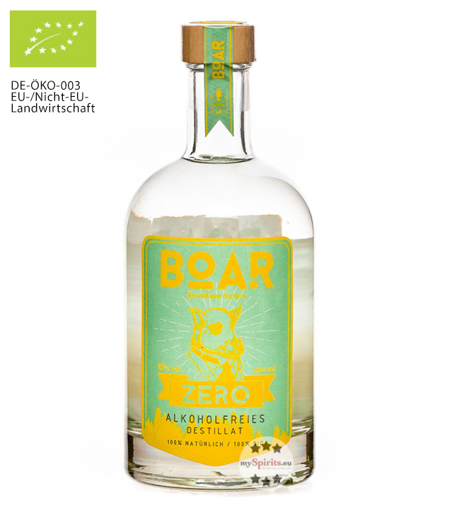 Boar Zero alkoholfrei Bio (alkoholfrei, 0,5 Liter) von BOAR Distillery