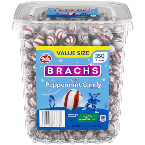 Bobs Sweet Stripes Soft Peppermint Balls 350 ct von BRACH'S