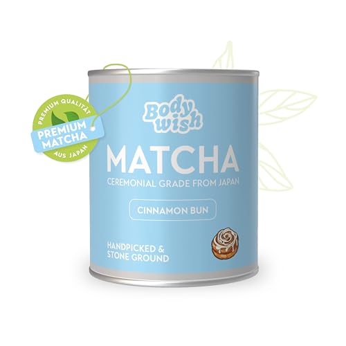 Matcha Premium Tee Pulver 30g | Das Original | Japanischer Matcha mit Zimtnote | Vegan Superfood, Latte, Smoothie | Ceremonial Grade von BODYWISH