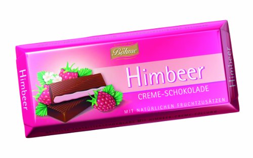 Böhme Himbeer Creme-Schokolade, 10er Pack (10 x 100 g) von BÖHME