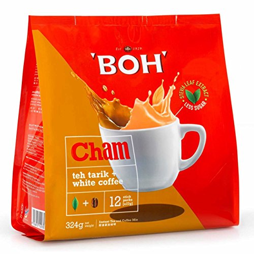 BOH "Cham" - Teh Tarik & Weißer Kaffee, 12 x 27 g von BOH