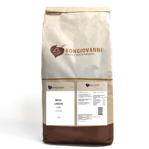 BONGIOVANNI FARINE E BONTA' NATURALI Grünes Linsenmehl 5Kg von BONGIOVANNI FARINE E BONTA' NATURALI