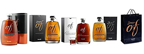 SPEZIALPACK, GRAPPA AMARON, + DORANGE, + AMARO + FIOR D'OF von Bonollo