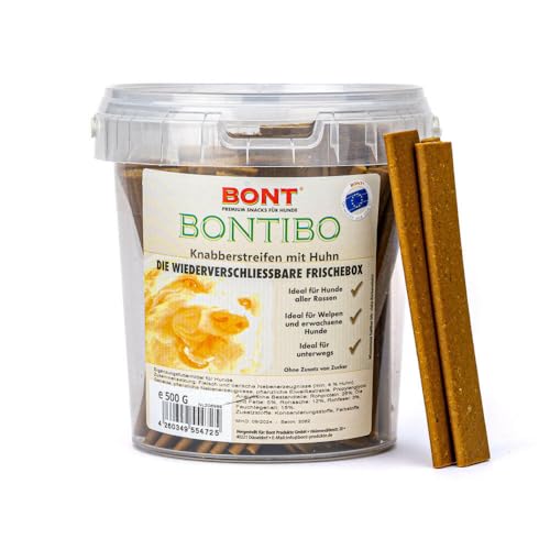 Bontibo Knab-Streif Huhn 500g von BONT