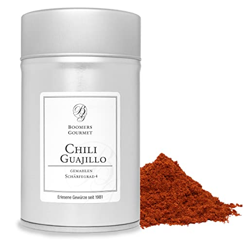 Boomers Gourmet - Chili Guajillo, mexikanischer Chili mit Schärfegrad 4 - Gewürzdose 11,5 cm - 100 g von BOOMERS GOURMET