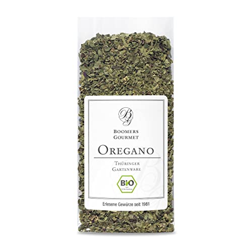 Boomers Gourmet - Deutscher Oregano getrocknet I Oregano gerebelt aus Kontrolliertem Anbau - frische Premium Qualität - unverzichtbar in italienischen Gerichten - Refill - 25 g von BOOMERS GOURMET