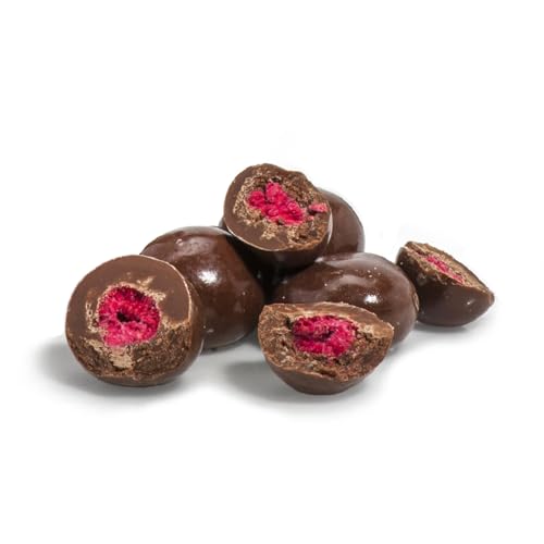 Boomers Gourmet - Gefriergetrocknete Himbeeren in Vollmilchschokolade – Fruchtig & cremig | Perfekte Balance aus Süße & Frische | Hochwertige Schokolade | Perfekt als Snack & Geschenkidee - 150 g von BOOMERS GOURMET