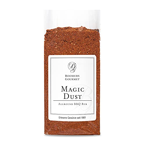 Boomers Gourmet - Magic Dust Rub, BBQ Rub Gewürzmischung - Leckere Grill Gewürzmischung, Pulled Pork Rub, BBQ Gewürzmischung zum Marinieren von Fleisch und Spareribs - Refill - 130 g von BOOMERS GOURMET