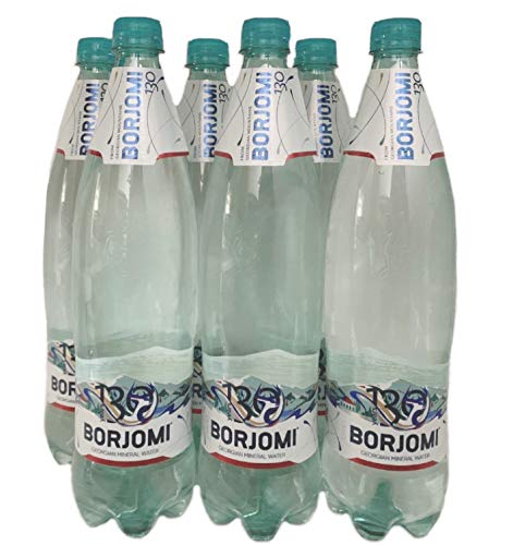 Mineral Kohlensäurehaltige Wasser Borjomi Glitzernd Wasser in kunststoff 1, 0l Flasche [6 stück packung] von BORJOMI