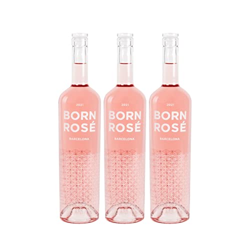 Born Rosé | Organic Rosé Wine | 3er Packung 75cl Flaschen | Der Organic Wine, der Ihren Sommer Verändert | Fruchtiges Aroma, Leicht, Elegant und Ausgewogen von BORN ROSÉ Barcelona