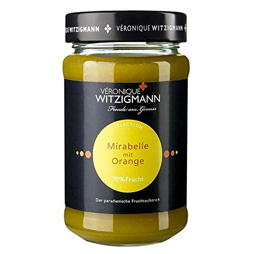 Mirabelle mit Orange - Fruchtaufstrich, 225g von BOS FOOD Duesseldorf Lebensmittel Großhandel GmbH