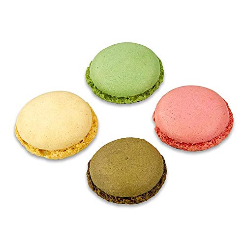 Macarons Mischung 1 (je 96 x Pistazie, Schoko, Natur, Himbeer) Ø3,5cm, 921 g, 384 St von BOS FOOD GmbH