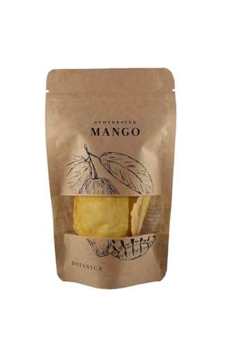 BOTANICA getrocknete Mango | 110g geschnittene Scheiben | Ideal für verschiedene Reisgerichte und Desserts | Als Dekoration für Cocktails von BOTÁNICA