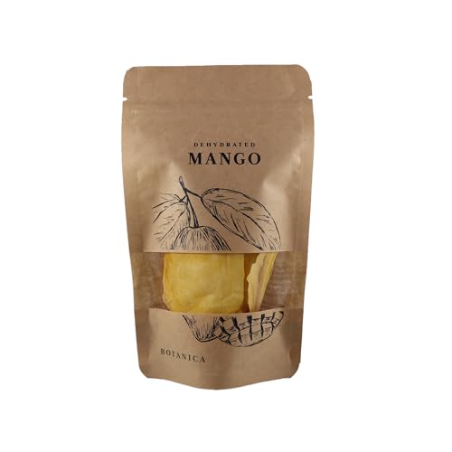 BOTANICA getrocknete Mango | 20g geschnittene Scheiben | Ideal für verschiedene Reisgerichte und Desserts | Als Dekoration für Cocktails von BOTÁNICA