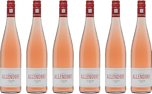 Allendorf Illusion Rose VDP.Gutswein - 6x 0,75l. - inkl. BOTTLEROCKET Untersetzer von BOTTLEROCKET