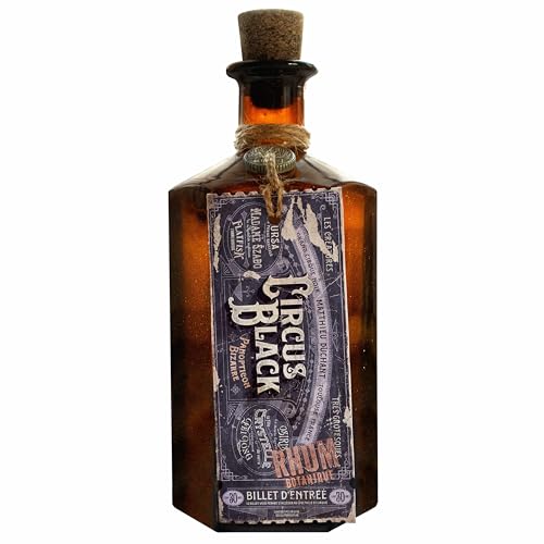 Circus Black Rum 0,5l. / 41% - The World’s only Panopticon Rum - inkl. BOTTLEROCKET Untersetzer von BOTTLEROCKET