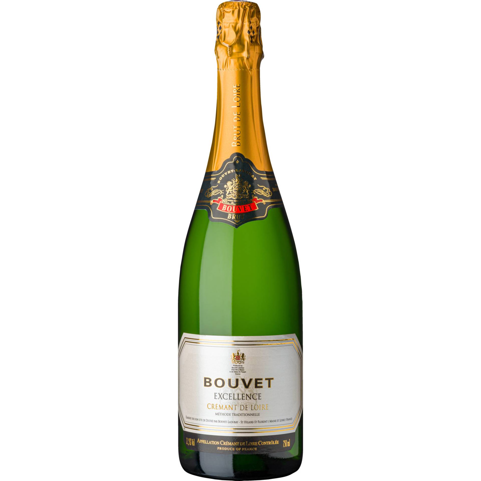 Bouvet Crémant Excellence Blanc, Brut, Crémant de Loire AOP, Loire, Schaumwein von BOUVET LADUBAY, Saint-Hilaire-Saint-Florent, F-49400 Saumur, France