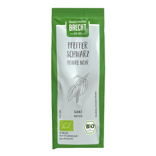 Gewürzmühle Brecht Pfeffer schwarz, ganz, Nachfüll, 70g (1) von BRECHT