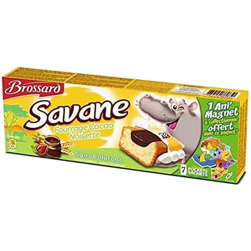 Brossard Savane Pocket Cacao Noisettes 175g (lot de 3) von BROSSARD