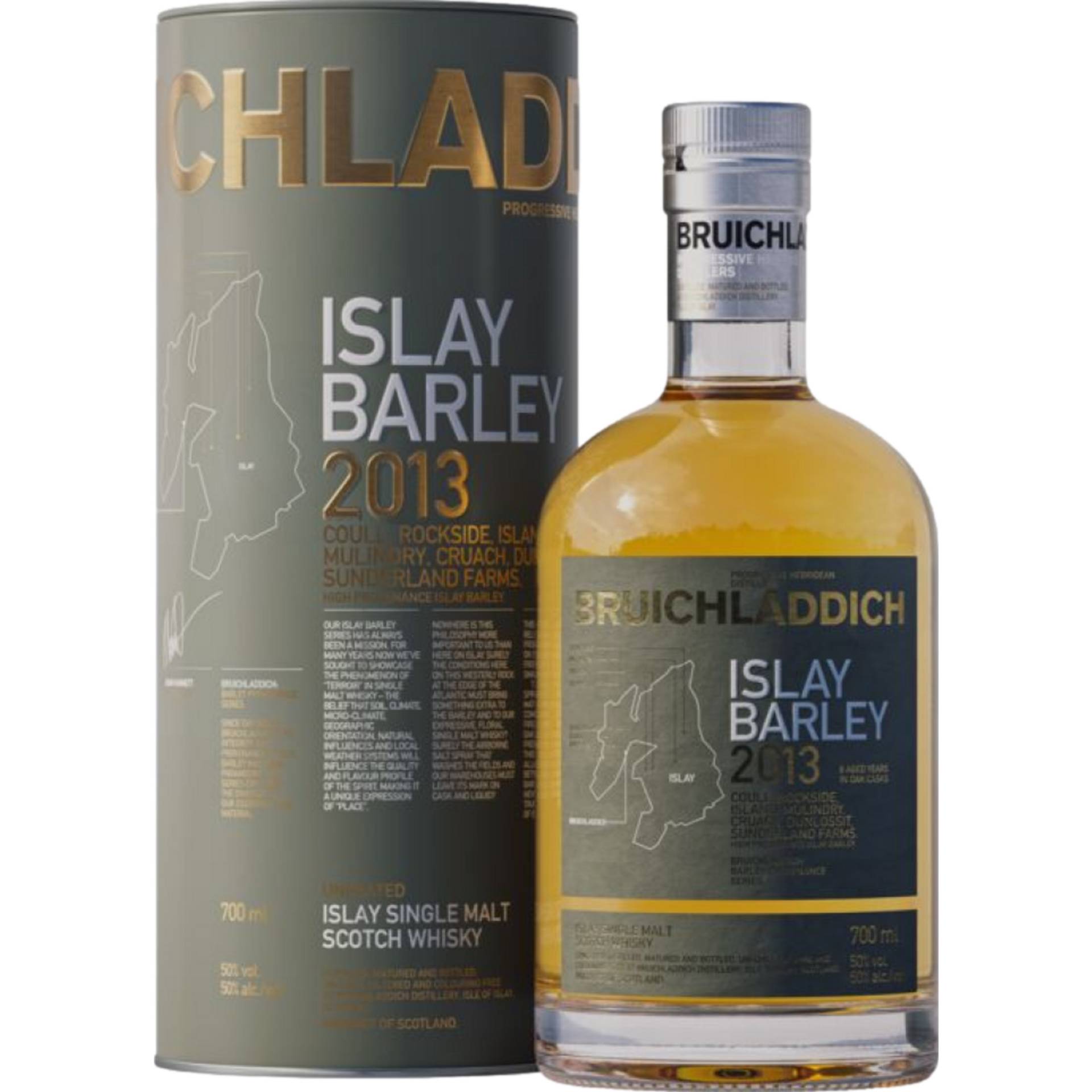 Bruichladdich Barley Islay Single Malt, Scotch Whisky, 0,7 L, 50% Vol., Schottland, Spirituosen von BRUICHLADDICH DISTILLERY, ISLE OF ISLAY, SCOTLAND PA49 7UN GREAT BRITAIN