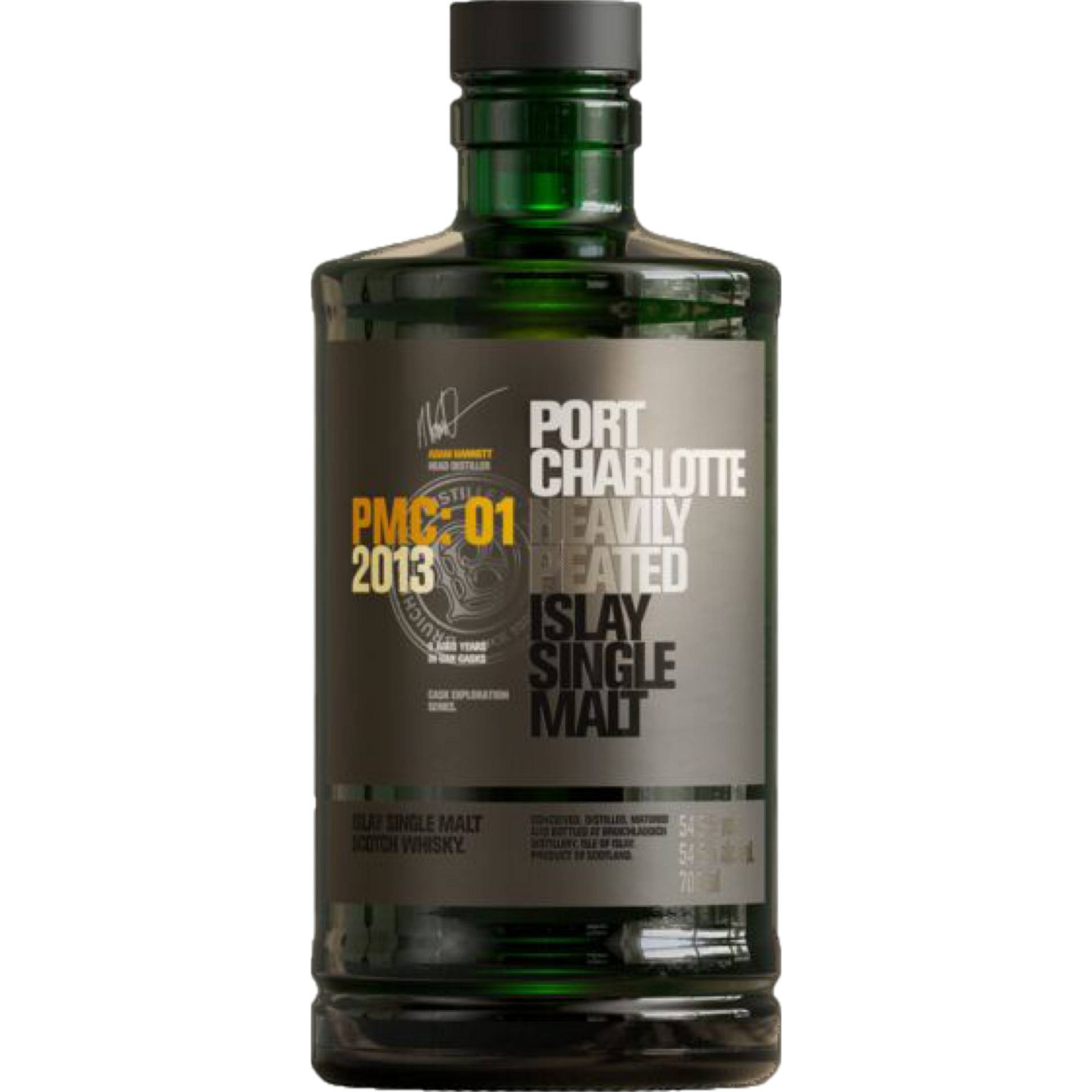 PMC:01 2013 Heavily Peated Islay Single Malt, Scotch Whisky, 0,7 L, 54,5% Vol., Schottland, Spirituosen von BRUICHLADDICH DISTILLERY, ISLE OF ISLAY, SCOTLAND PA49 7UN GREAT BRITAIN