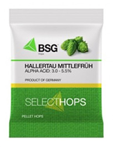 Hallertau Mittelfruh Hopfenpellets, 113.4 g von BSG HandCraft