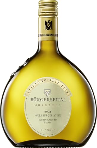 Würzburger Stein Weißer Burgunder trocken VDP.ERSTE LAGE - 0,75 l Bocksbeutel - Bürgerspital Weingut Würzburg von BÜRGERSPITAL WÜRZBURG