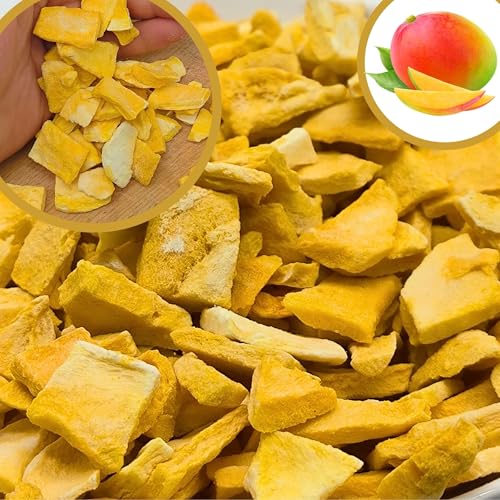 BULK & Tasty. Gefriergetrocknete Mango 600g Scheiben - 100% Pur Ohne Zuckerzusatz Mango Gefriergetrocknet | Freeze Dried Fruit Mango Fruit Getrocknet Mango Getrocknet Trocken Früchten | Trockenmango von BULK & tasty.