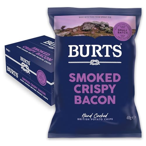 Burts Crispy Bacon Crisps - Pack Size = 20x40g von BURTS