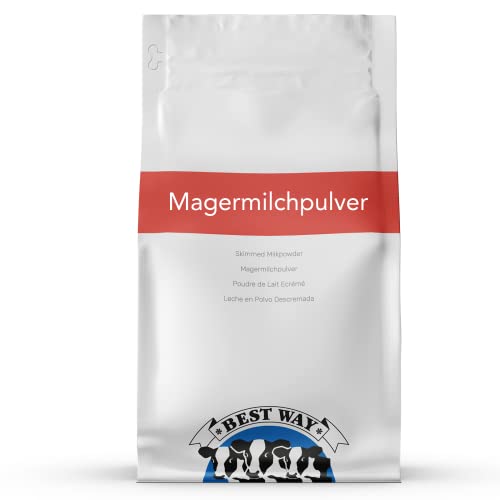 Best Way | Magermilchpulver | 1 KG | 0% Zusätzen | Wiederverschließbare Verpackung | Lange Haltbar | Vielfältige Anwendungsmöglichkeiten | Einfach Milch herstellen (nur Wasser hinzufügen) von Best Way