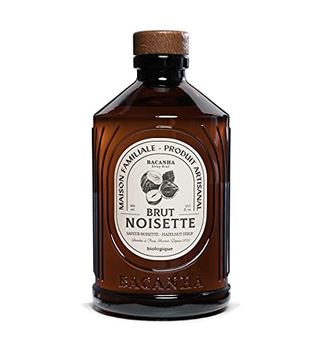 Bacanha Sirop Brut de Noisette Bio 400 ml - Bio Haselnuss Sirup aus Frankreich mit Bio Rohrzucker von Bacanha