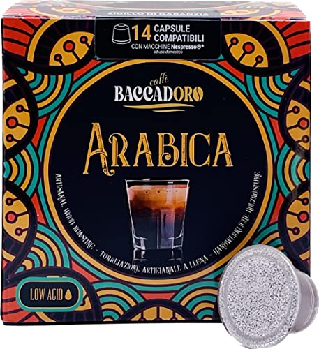 Auf Eichenholzfeuer Gerösteter Kaffee - 84 Kapseln kompatibel mit Nespresso® - Von italienischen Handwerkern geröstet (100% Arabica) von Baccadoro Caffè