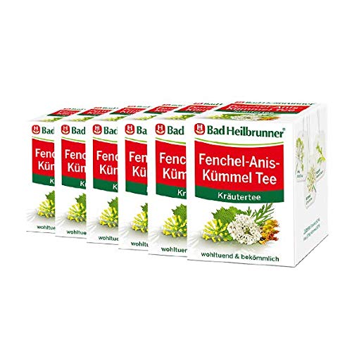 Bad Heilbrunner® Fenchel-Anis-Kümmel Tee 6er Pack von Bad Heilbrunner